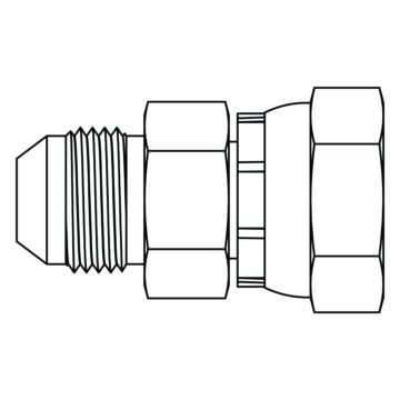JIC to BSPP Swivel 3/8 MJIC x 3/8 FBSPP
