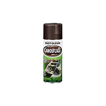 Rust-Oleum Camouflage 12 Oz. Flat Spray Paint, Earth Brown