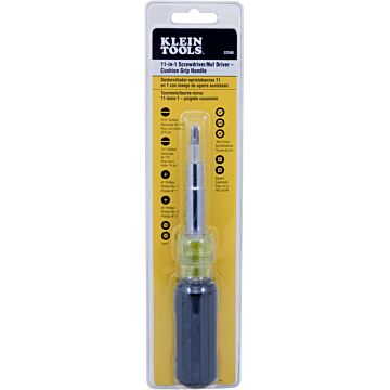 Klein Tools 11-in-1 Multi-Bit Screwdriver/Nut Driver, Phillips, Slotted, Square, TORX®