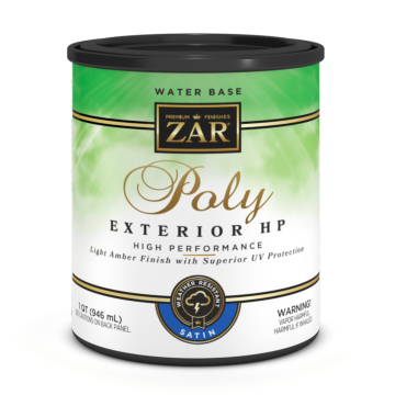 ZAR Exterior HP Water Base Poly (Satin) 1 qt