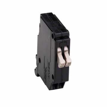 Eaton CH thermal magnetic circuit breaker,Type CHT twin breaker,15-20 A,10 kAIC,Single-pole,120/240V,CHT,#14-8 AWG Cu/Al,CHT,Type CH Loadcenters,50-60 Hz,Switching duty rated, HCAR rated