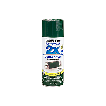 Painter's Touch® 2X Ultra Cover® Spray Paint - 2X Ultra Cover Gloss Spray - 12 oz. Spray - Gloss Hunter Green