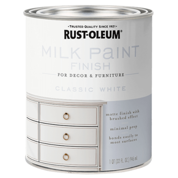 Rust-Oleum Milk Paint Finish (Classic White) 1 qt.
