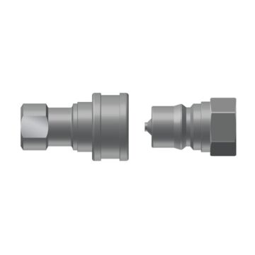 1/2" ISO-B Quick Connect Brass Socket