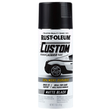 Rustoleum Premium Custom Lacquer (Matte - Black) 11 oz