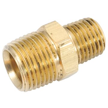 Nipple 3/8 x 1/4 in Brass Pipe Nipple