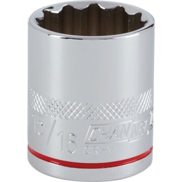 Channellock 1/2 In. Drive 15/16 In. 12-Point Shallow Standard Socket