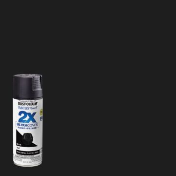 Rust-Oleum Painter's Touch® 2X Ultra Cover® Spray Paint (Flat - Black) 12 oz