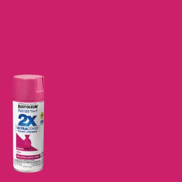 Rust-Oleum Painter's Touch® 2X Ultra Cover® Spray Paint (Satin - Magenta) 12 oz
