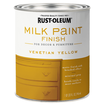 Rust-Oleum Milk Paint Finish (Venetian Yellow) 1 qt.