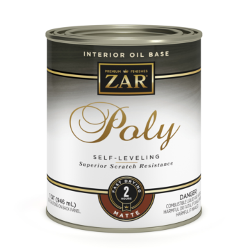 ZAR Interior Oil Base Poly (Matte) 1 qt