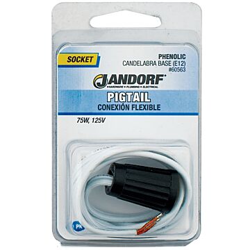 Jandorf Candelabra Base (E12) Pigtail Socket