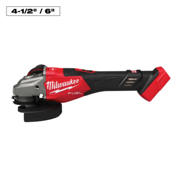Milwaukee M18 FUEL™ 4-1/2"-6" Braking Grinder, Slide Switch