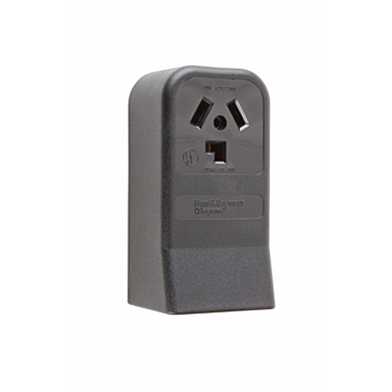 30A 125/250V 10-30R Straight Blade Single Surface Receptacle, 3-Pole, 3-Wire