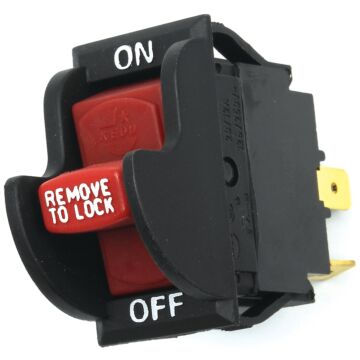 Jandorf 61314 Rocker Switch with Lockout, 12/20 A, 125/250 V, SPST, Tab Terminal