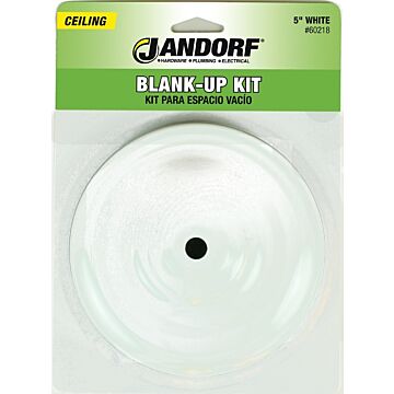 Jandorf 60218 Blank-Up Kit, White, For: Outlet Box After Removal of an Existing Fixture