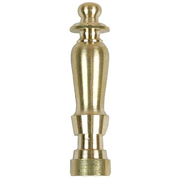 Jandorf 60100 Spindle Finial, Solid Brass