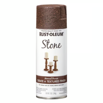 Rustoleum Stone Effect Textured Spray Paint (Mineral Brown) 12 oz