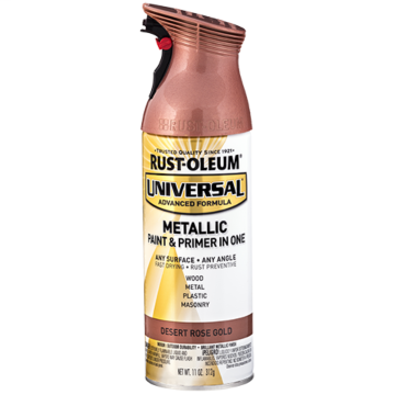 Rust-Oleum Universal Premium Spray Paint - 11 oz - Metallic Desert Rose Gold