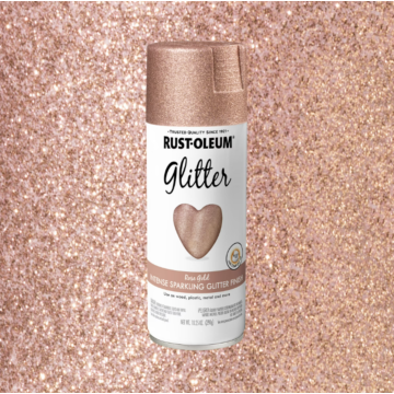 Rustoleum Specialty Glitter Spray Paint (Rose Gold) 10.25 oz