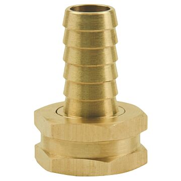 Brass Hose Adapter 3/4" FGH x 5/8" Swivel Barb