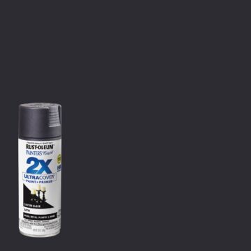 Rust-Oleum Painter's Touch 2X Ultra Cover Spray Paint (Satin - Canyon Black) 12 oz