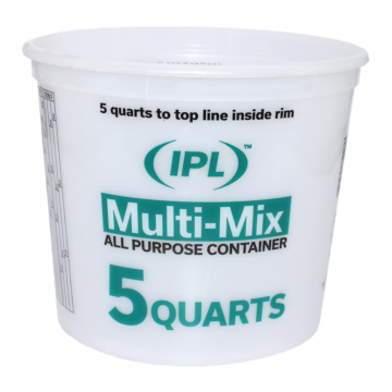 Leaktite 5 Qt. Semi-Transparent Multi-Mix All Purpose Mixing And Storage Container