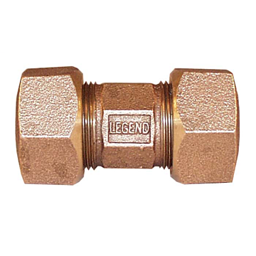 Legend Valve 1" T-4351NL No Lead Bronze Compression (CTS) x Compression (CTS) Union