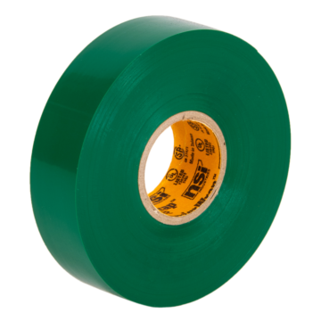Professional Green Vinyl Electrical Tape, 7mil, 66ft Long