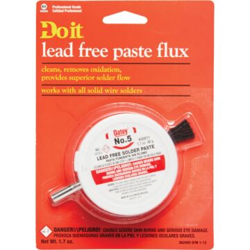 Do it No. 5 1.7 Oz. Lead-Free Soldering Flux with Brush, Paste