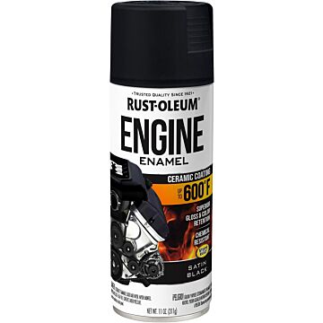 Rust-Oleum Automotive Engine Enamel (Satin - Black) 12 oz