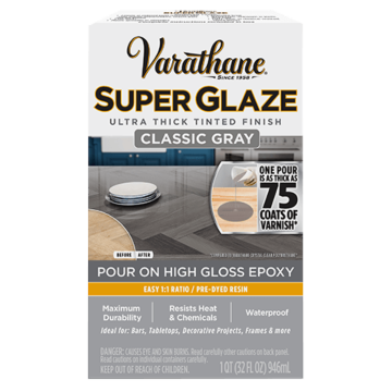 VARATHANE Super Glaze Epoxy Resin (Classic Gray) 1 qt.
