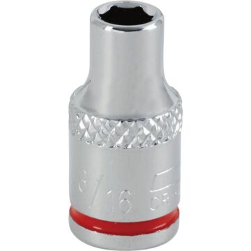 Channellock 1/4 In. Drive 3/16 In. 6-Point Shallow Standard Socket