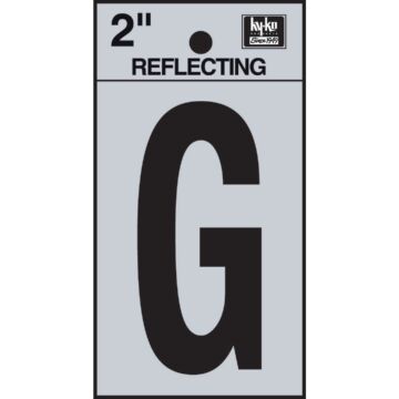 Hy-Ko Vinyl 2 In. Reflective Adhesive Letter, G