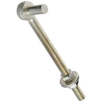 HOOK BOLT STEEL ZINC 7/8X12IN