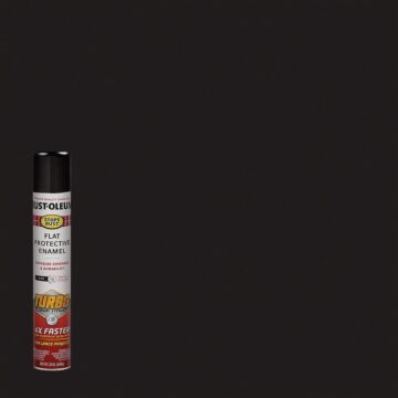 Rust-Oleum Stops Rust Turbo Spray Paint (Flat - Black) 24 oz