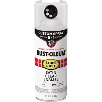Rustoleum Protective Enamel Custom 5-in-1 Spray (Satin - Clear) 12 oz