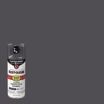 Rustoleum Protective Enamel Custom 5-in-1 Spray (Gloss - Charcoal Gray) 12 oz