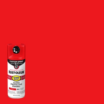Rustoleum Stops Rust 5-in-1 Protective Enamel Spray Paint (Gloss - Cherry) 12 oz