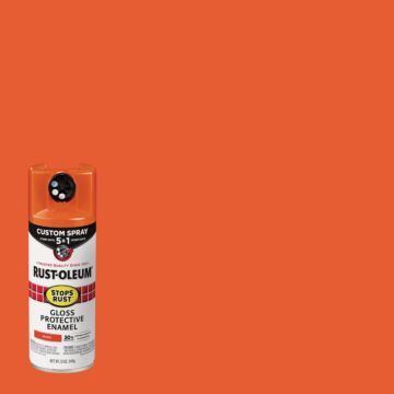 Rustoleum Protective Enamel Custom 5-in-1 Spray (Gloss - Orange) 12 oz