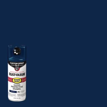 Rust-Oleum Stops Rust Custom Spray 5 in 1 Spray Paint (Gloss - Navy Blue) 12 oz