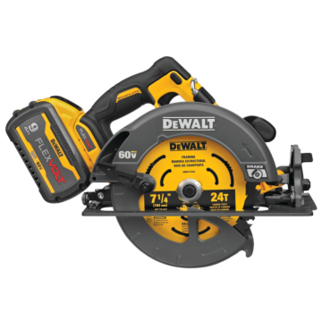 Dewalt DEWALT 60V MAX* Brushless Cordless 7-1/4 in. Circular Saw with Electronic Brake Kit with (2) Batteries