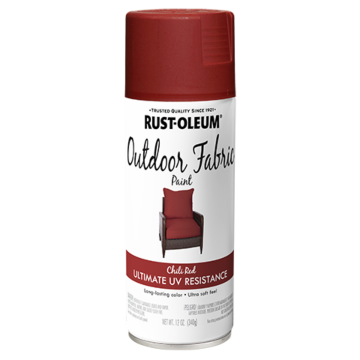 Rust-Oleum Outdoor Fabric Spray Paint (Matte - Chili Red) 12 oz