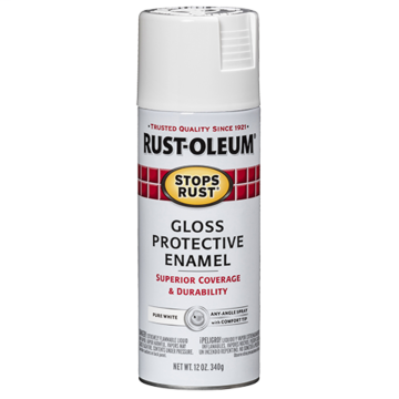 Stops Rust® Spray Paint and Rust Prevention - Protective Enamel Spray Paint - 12 oz. Spray - Gloss Pure White