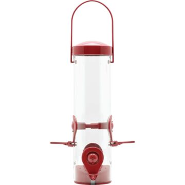 Stokes Select Plastic Tube Bird Feeder (Red) 1.6 lb