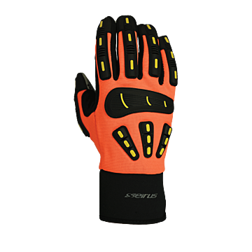 Seirus L Nylon/Spandex Orange Cold Weather Gloves