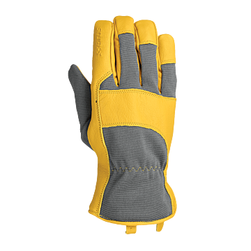 Seirus S Stretch Spandex/Goatskin Leather Gray/Calfskin Workman Gloves