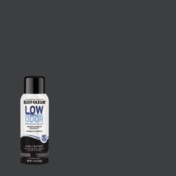 Rust-Oleum Low Odor Water-Based Spray Paint (Gloss - Blackout) 11 oz