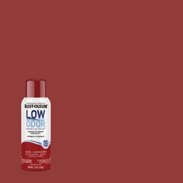 Rust-Oleum Low Odor Water-Based Spray Paint (Gloss - Ladybug Red) 11 oz