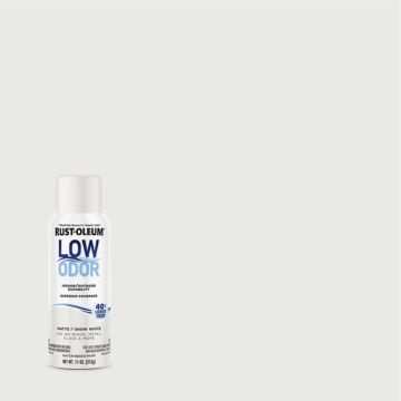 Rustoleum Low Odor Premium Spray Paint (Matte - Snow White) 11 oz